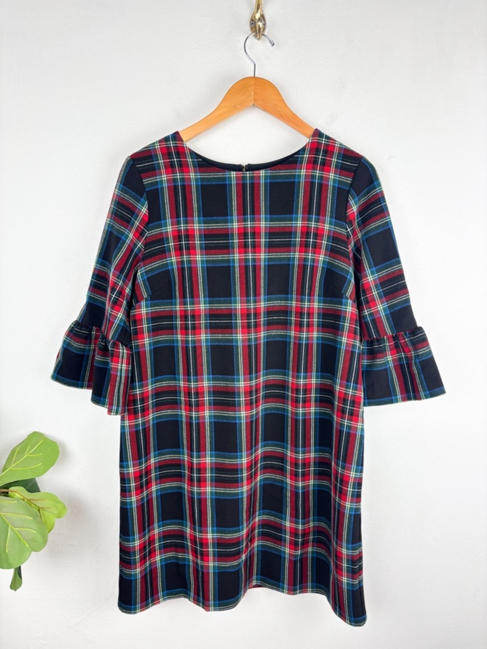 Vineyard Vines Jolly Plaid Shift Dress Sz 10